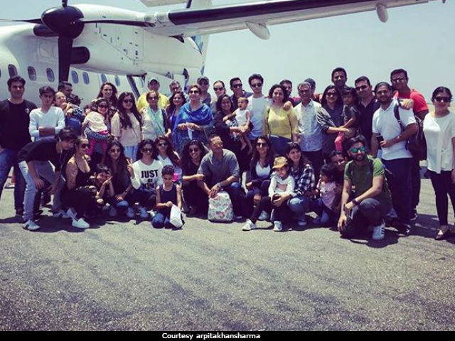 Salman Khan's Sister Arpita Shares Pic With Ahil's Birthday 'Crew'