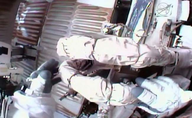 Spacewalking French, US Astronauts Begin Upgrade To Orbiting Lab