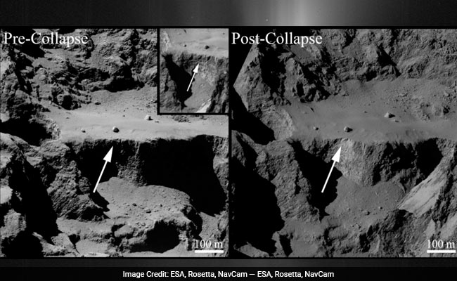 Scientists Captured Incredible Photographic Proof Of A Landslide On A Comet