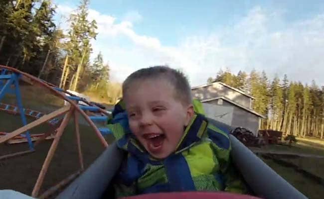 Dad Builds Three-Year-Old Son An Amazing Backyard Roller Coaster