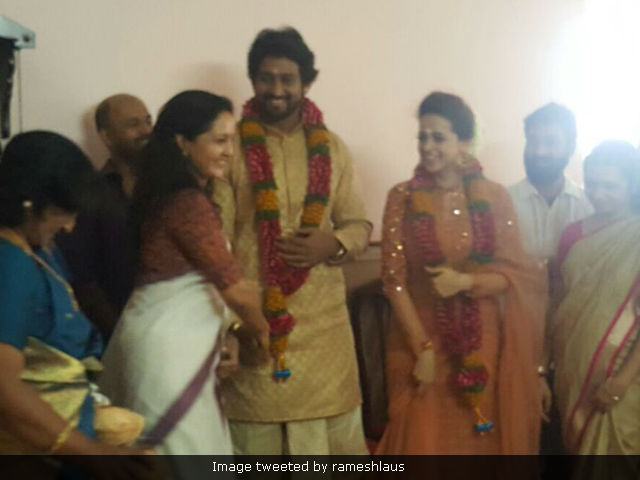 Actress Bhavana And Producer Naveen Are Engaged. See Pic