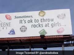'Sometimes, It's Ok To Throw Rocks At Girls': Jewellery Store Billboard Stirs Outrage