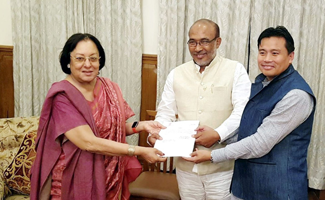 BJP's N Biren Singh Invited To Form Government In Manipur. Oath Today