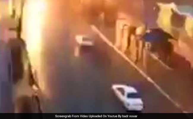 Watch: The Moment A Lightning Bolt Hit A Moving Car In Morocco