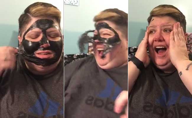 Viral Video Of Woman Removing Charcoal Mask Is As Funny As It Is Painful