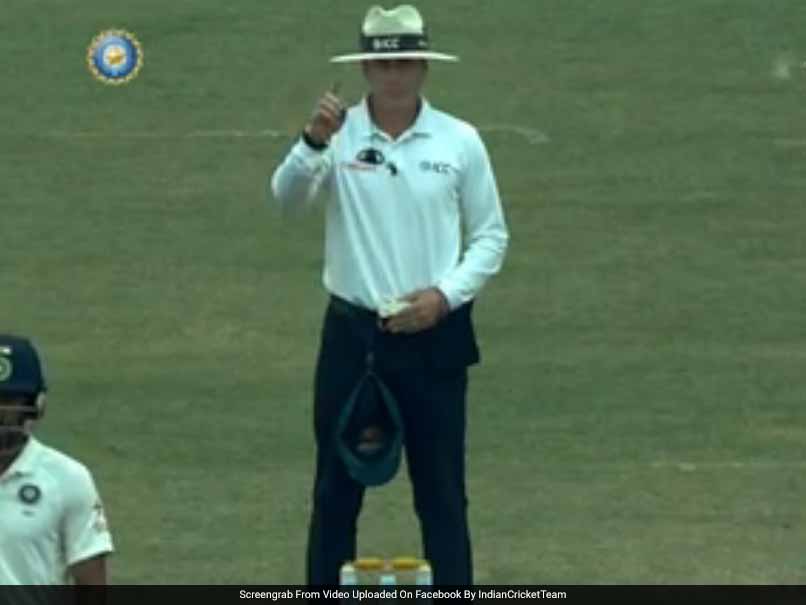 India Vs Australia: Umpire Chris Gaffaney Gives Cheteshwar Pujara A Scare