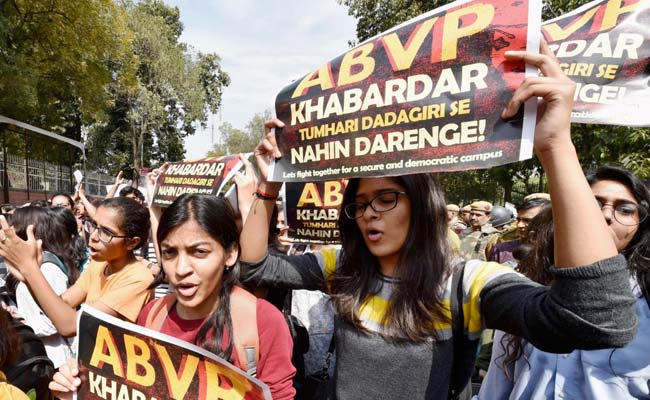 Ramjas Row: ABVP Suspends 2 Members Arrested For Attacking DU Students After Protest March