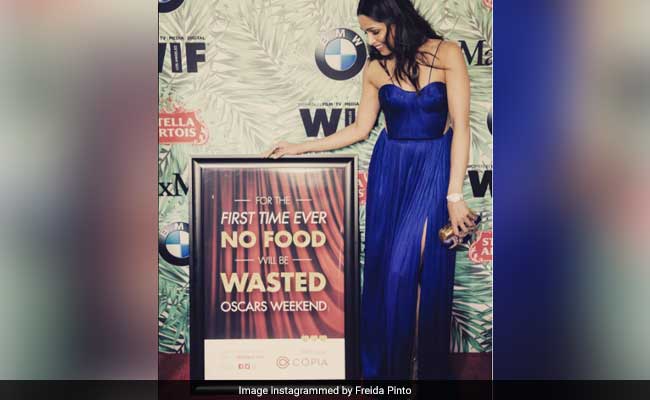 How Freida Pinto Made Sure Leftover Food From The Oscars Did Not Go To Waste