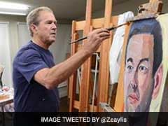 Former US President George W Bush's Portrait Collection Tops Bestseller Lists