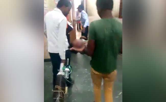 No Stretcher, Baby On Drip Shifted In Arms In Hyderabad Hospital