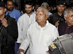 Lalu Prasad Yadav Suffers Minor Injury After Stage Collapses In Patna
