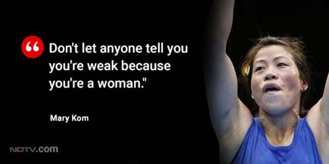 mary kom pull quote