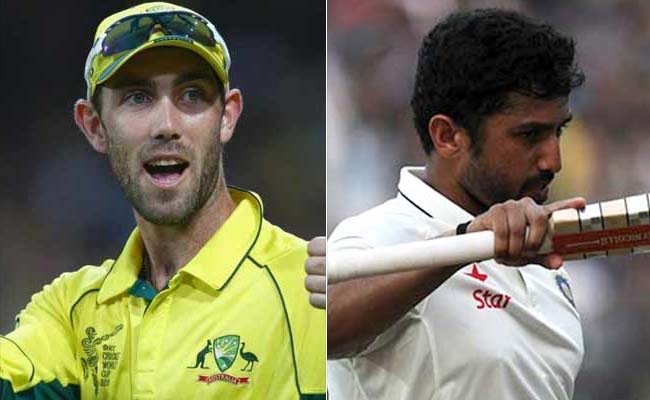 INDvsAUS: ऑस्‍ट्रेलिया के ग्‍लेन मैक्‍सवेल और टीम इंडिया के करुण नायर में है यह समानता...