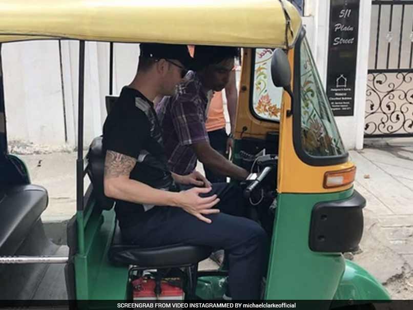 India vs Australia: Michael Clarke's Tryst With 'Tuk Tuk' In Bengaluru
