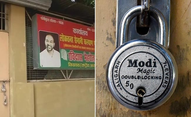 'Modi Magic' Lock Seen Outside House Of Defeated Samajwadi Party MLA