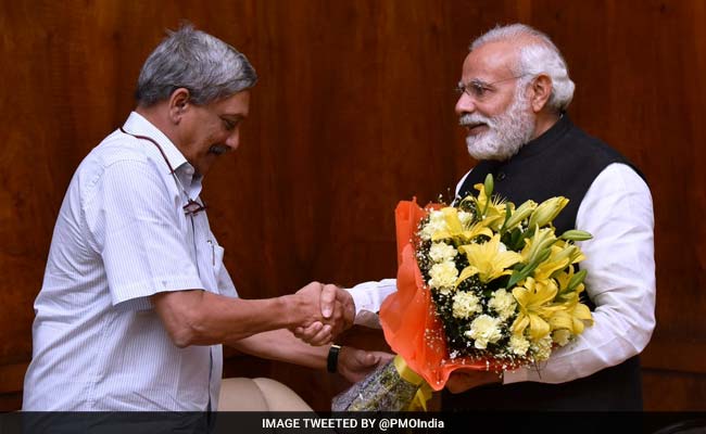 Goa Chief Minister Manohar Parrikar Meets PM Narendra Modi In Delhi