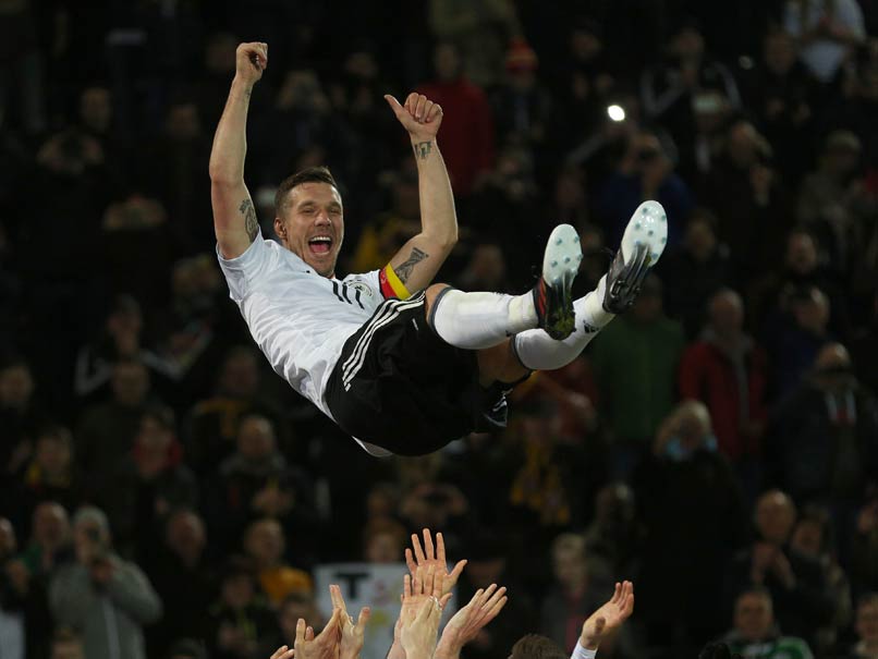 Lukas Podolski Hits Germany Winner Against England to Sign Off in Style