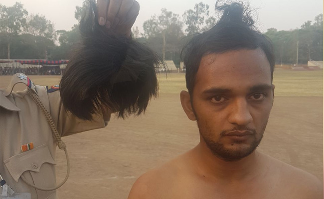 पुलिस भर्ती में मुन्नाभाई : विग से लंबाई बढ़ाने की कोशिश में पहुंचा सलाखों के पीछे