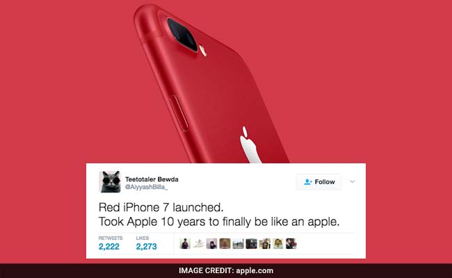 Apple's Red iPhone Has Twitter Laughing Out Loud. Read Funniest Reactions