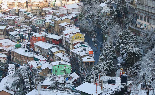 Shimla Sees Fresh Snowfall, Temperature Drops To 3 Degree Celsius