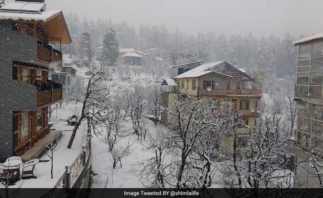 Intermittent Snowfall Follows Bright Sunlight In Shimla