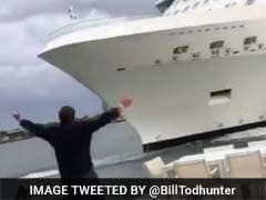 Man Panics In Terrifying Video As Cruise Ship Comes Close To Home