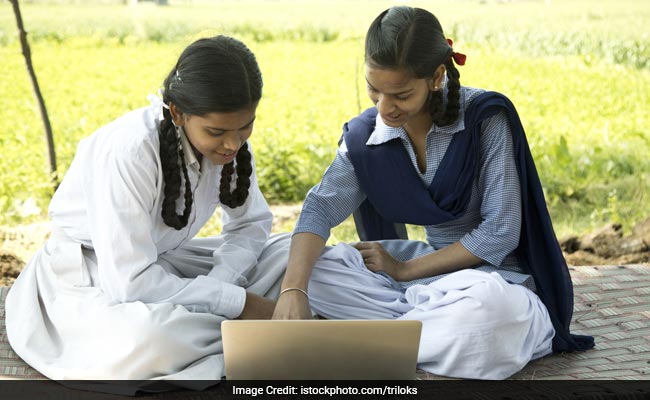 student using computer