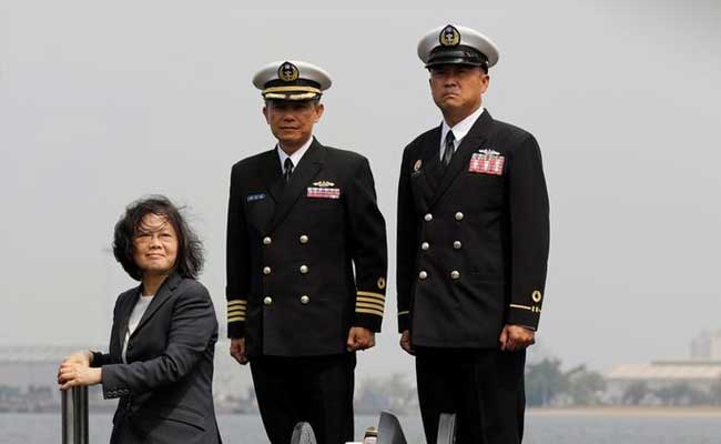 Taiwan President On Visit To 50-Year-Old Vessel Vows To Build A Submarine