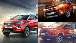 Tata Nexon vs Vitara Brezza vs TUV300 vs EcoSport vs WR-V vs i20 Active: Specifications Comparison
