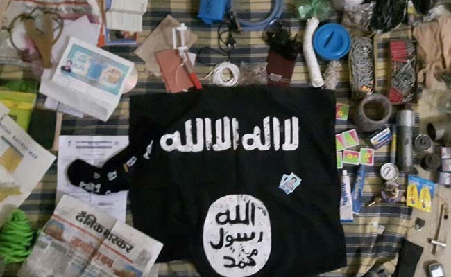 thakurganj encounter isis flag