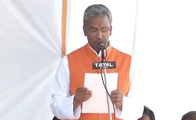 BJP's Trivendra Rawat Takes Charge As Uttarakhand Chief Minister, PM Narendra Modi Attends Ceremony