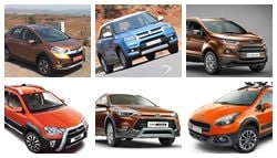Honda WR-V vs Maruti Suzuki Vitara Brezza vs Ford EcoSport vs Fiat Avventura vs Hyundai i20 Active vs Toyota Etios Cross: Spec Comparison