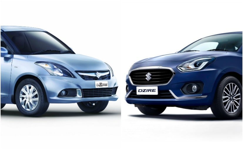 Maruti Suzuki Dzire Difference Between 2017 Dzire And The