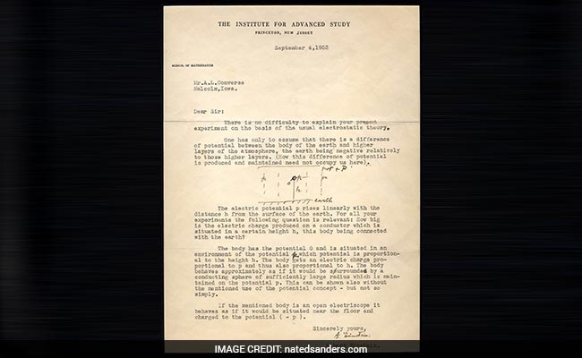 Albert Einstein's Letter Fetches USD 54,000 At An Auction