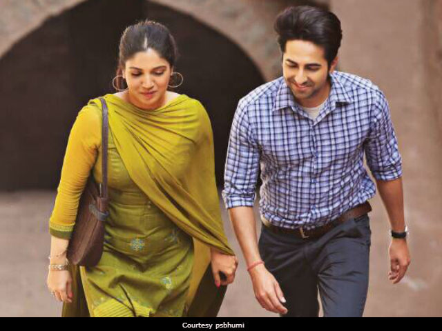 <I>Shubh Mangal Saavdhan</i> Poster: Ayushmann Khurrana, Bhumi Pednekar Have A Warning