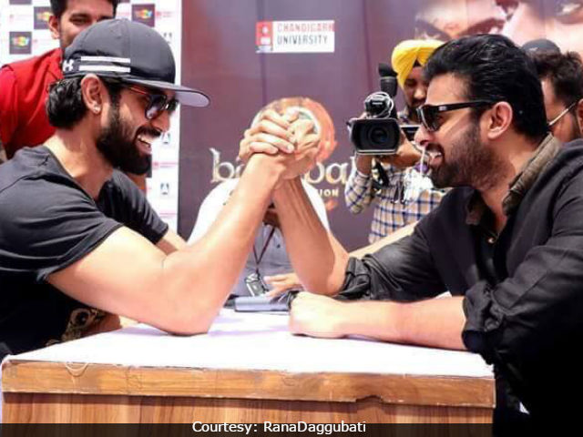 Baahubali: Prabhas, Rana Daggubati Face Off In Arm Wrestling Duel