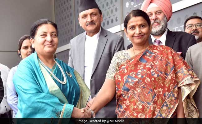 Nepal's President Bidhya Devi Bhandari Arrives In Delhi