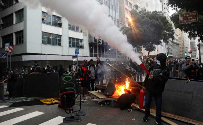 Brazil Protesters, Police Clash In First General Strike In Decades