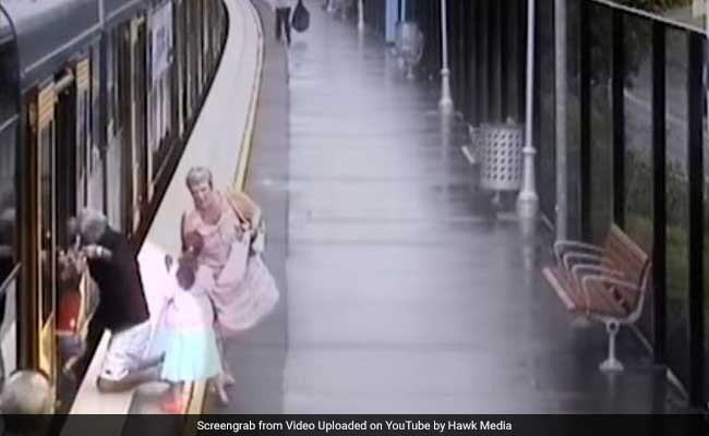 Hold Your Breath. On Camera, When A Baby Fell Between Train And Platform