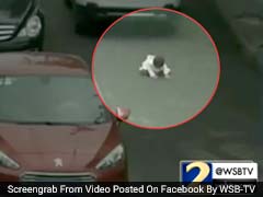 Caught On Camera: Baby Run Over By 2 Cars In China, Escapes Unharmed