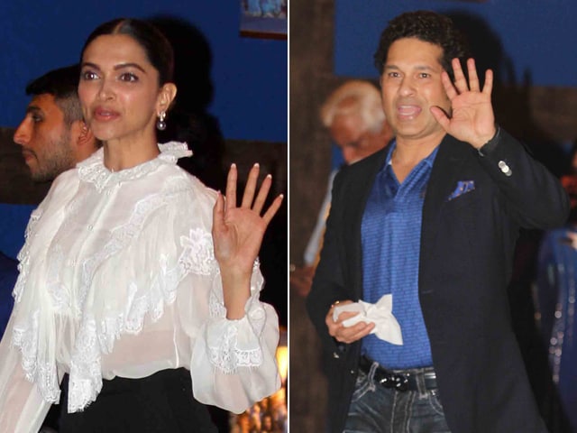 Deepika Padukone Parties With Sachin Tendulkar At Ambani Bash For Mumbai Indians