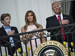 "Trump's Son Barron Tested Positive For Covid, Now Negative": US First Lady
