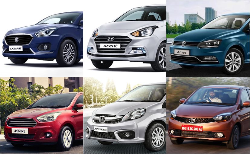 Maruti Suzuki Dzire Vs Hyundai Xcent Vs Tata Tigor Vs Honda Amaze Vs Ford Aspire Vs Volkswagen Ameo: Specifications Comparison