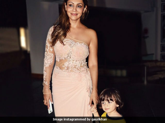 <i>The Mummy</i>, Starring Gauri Khan And Son AbRam. Far Less Scary Than Tom Cruise Version