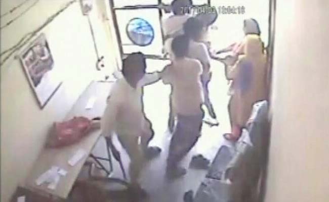Caught On Camera: How Gurgaon Women Fought Off Armed Robbers At Bank