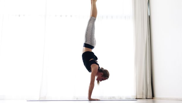 5-Minute Yoga Challenge: How to Practice Half a Headstand