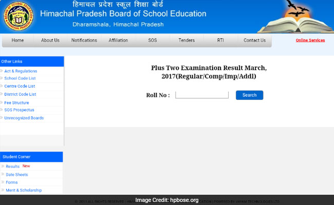 hpbose class 12 result
