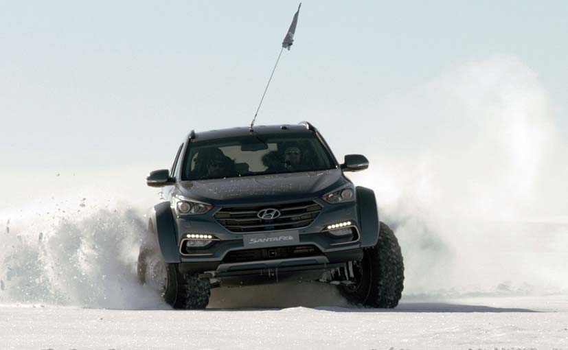 The 2.2-litre diesel Hyundai Santa Fe made history when Patrick Bergel drove the SUV across Antarctica from Union Camp to McMurdo and back again.