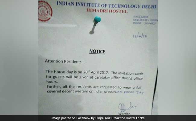 Dress Decently, IIT Delhi Hostel Tells Women. No Dress Code, Says Director