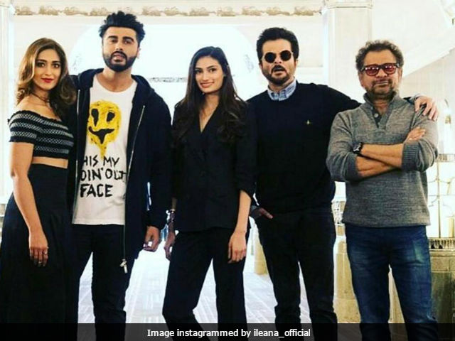 <i>Mubarakan</i>: Ileana D'Cruz Shares Details And Pic From Anil Kapoor, Arjun's New Film